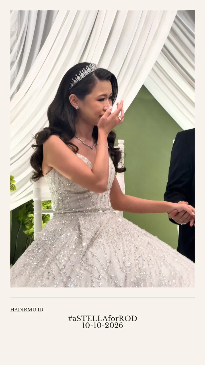 Pengantin terharu